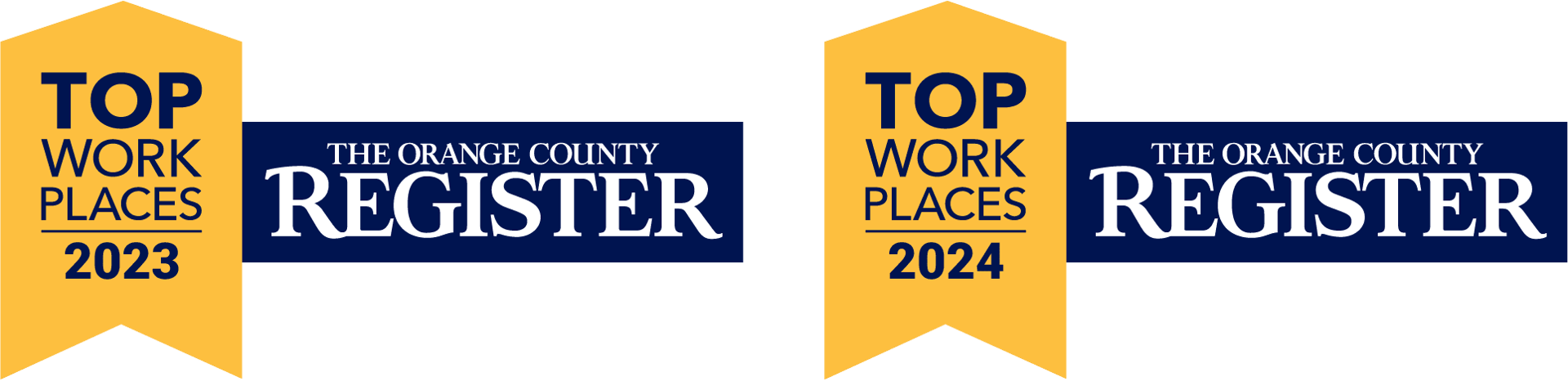 Top Workplaces Orange County Register 2023 and 2024